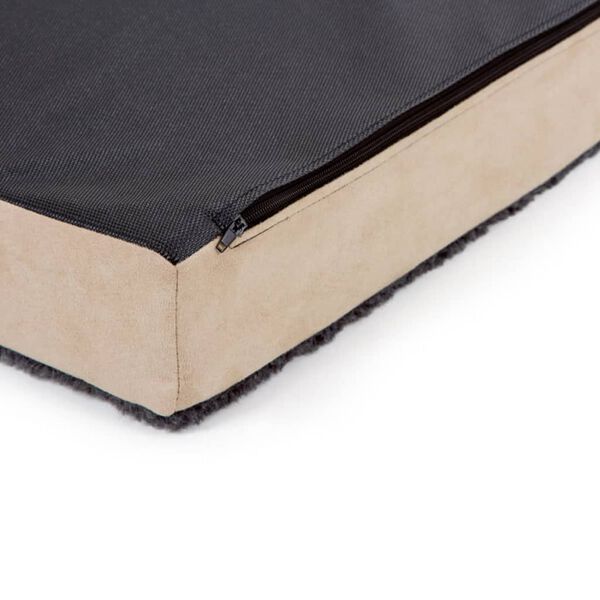 Kerbl Hondenmatras met traagschuim 80x50 cm beige en grijs 80326