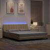 vidaXL Bedframe zonder matras "Hanko" stof cr&egrave;mekleurig 180x200 cm