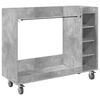 vidaXL Golfkast met wiel Effen Beton Grijs 120 x 45 x 98 cm