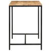 vidaXL Eettafel 110x55x75 cm massief ruw mangohout en ijzer