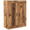 vidaXL Hoge kast 2 pcs Oud Hout Bewerkt hout