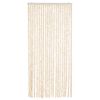 vidaXL Vliegengordijn 90x200 cm chenille beige en wit