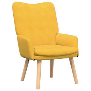 vidaXL Fauteuil Lichtgeel 63 x 67 x 94 cm Stof