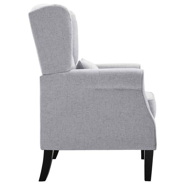 vidaXL Fauteuil stof lichtgrijs