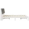 vidaXL Bedframe Lichtgrijs 140 x 190 cm Massief grenenhout