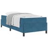 vidaXL Bedframe met matras Donkerblauw 90 x 190 cm Stof