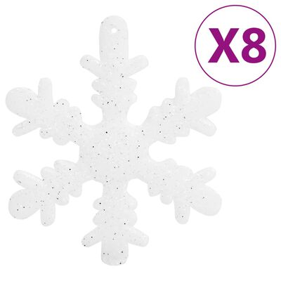 vidaXL 111-delige Kerstballenset polystyreen wit