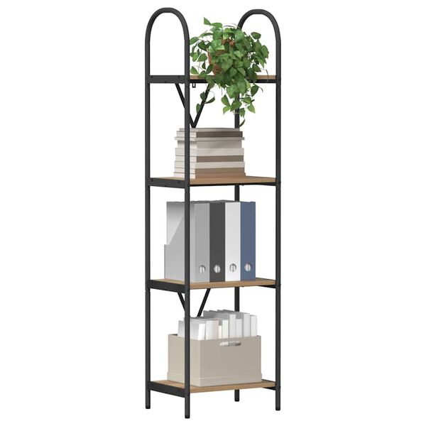 vidaXL Boekenkast Artisan Eiken 40 x 30 x 146 cm Bewerkt hout