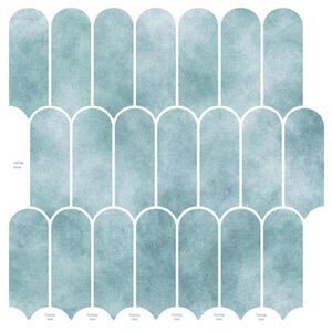 vidaXL Veer Tegel 10 pcs Groen 30 x 30 cm Polyurethaan en PET