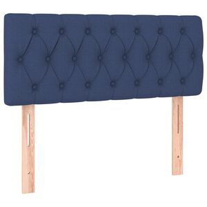 vidaXL Hoofdbord 90x7x78/88 cm stof blauw