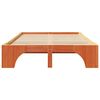 vidaXL Bedframe Wasbruin 140 x 190 cm Massief grenenhout