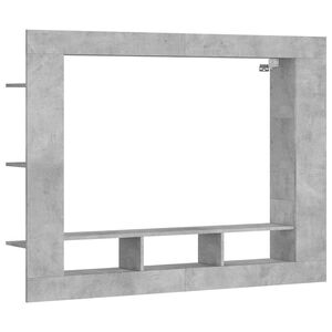 vidaXL Tv-meubel 152x22x113 cm bewerkt hout betongrijs