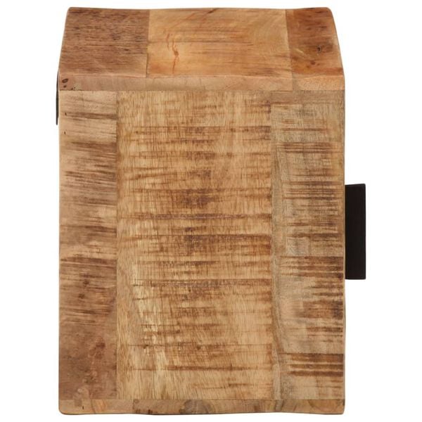 vidaXL Nachtkastje wandgemonteerd 40x30x25 cm massief mangohout