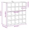 vidaXL Wijnrek 2 pcs Naturel 56 x 25 x 56 cm Massief grenenhout