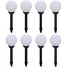 vidaXL Tuinpadlampen 8 st met grondpin LED 15 cm
