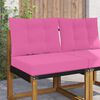 vidaXL Buiten bankkussen 2 pcs Roze Polyester