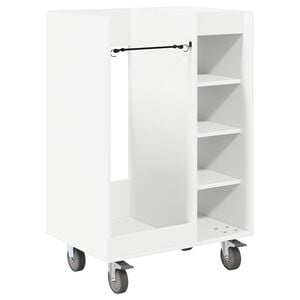 vidaXL Golfkast met wiel Effen Wit 65 x 45 x 98 cm