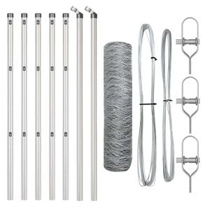 vidaXL Grond Fix Gelast Draadhek 10 x 0,4 m (B x H)