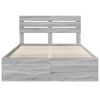 vidaXL Bedframe Grijs Sonoma 160 x 200 cm Massief grenenhout