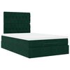 vidaXL Ottoman bed met matrassen en LED's 120x200cm fluweel