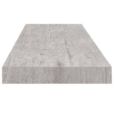 vidaXL Wandschappen zwevend 4 st 80x23,5x3,8 cm MDF betongrijs