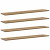 vidaXL Boekenplank Bord 4 pcs Bruin 100 x 20 x 1,5 cm Bewerkt hout