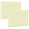 vidaXL Zitkussens 2 st Polyester Cr&egrave;mekleurig 47 x 36 x 2 cm