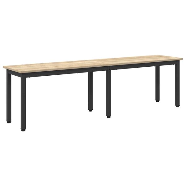 vidaXL Bank Sonoma 160 x 35 x 45 cm Bewerkt hout