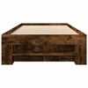 vidaXL Bedframe zonder matras hout gerookt eikenkleurig 100x200 cm