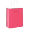 vidaXL Papieren zakken 250 st met hengsels 18x8x22 cm roze