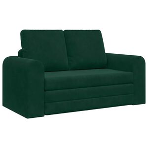 vidaXL Slaapbank Donkergroen 148 x 71 x 83 cm Fluweel
