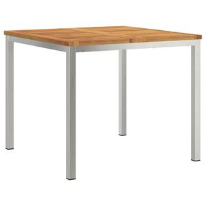 vidaXL EetTafel Bruin 90 x 90 x 75 cm Massief Acaciahout