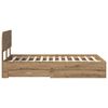vidaXL Bedframe met hoofdeinde Artisan Eiken 120 x 190 cm Bewerkt hout