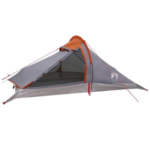 vidaXL Backpacking Tent 4-persoons Grijs en Oranje