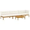 vidaXL 4 Stuk Garden Pallet Sofa Units Massief Acaciahout Naturel
