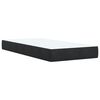 vidaXL Boxspring met matras fluweel zwart 90x200 cm