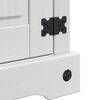 vidaXL Nachtkastje met lade Wit 45 x 35 x 64 cm Massief grenenhout