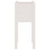 vidaXL Plantenbak 31x31x70 cm massief grenenhout wit