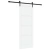 vidaXL Schuifdeur ORKDAL 78 x 211 cm Bewerkt hout Wit en zwart