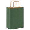 vidaXL Papieren zakken 50 st met hengsels 21x11x28 cm groen