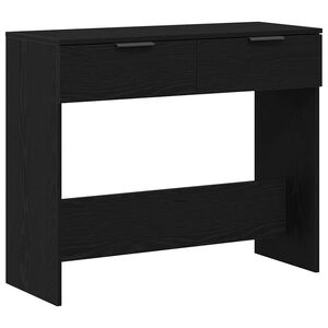 vidaXL Wandtafel Zwart Eiken 30 x 36 x 75 cm Bewerkt hout