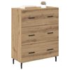 vidaXL Dressoir met lade Artisan Eiken 69,5 x 34 x 90 cm