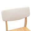 vidaXL Eettafelstoelen 2 pcs Naturel 48 x 49 x 95 cm