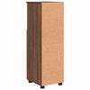vidaXL Badkamer Kast Bruin Eiken 30 x 35 x 95 cm Bewerkt hout & Metaal