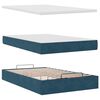 vidaXL Ottoman bed met matrassen 120x190cm fluweel donkerblauw