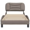 vidaXL Bedframe zonder matras "Hvar" 90x190 cm stof taupe