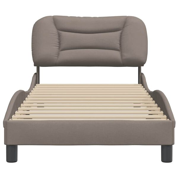 vidaXL Bedframe zonder matras "Hvar" 90x190 cm stof taupe