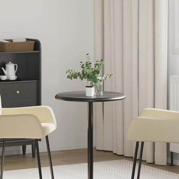 vidaXL Tafelblad &Oslash;50x2,5 cm marmer zwart