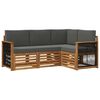 vidaXL Buiten bankenset 4 st Polyester