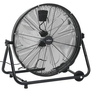 vidaXL Trommelventilator industrieel 172,5 W 60 cm zwart